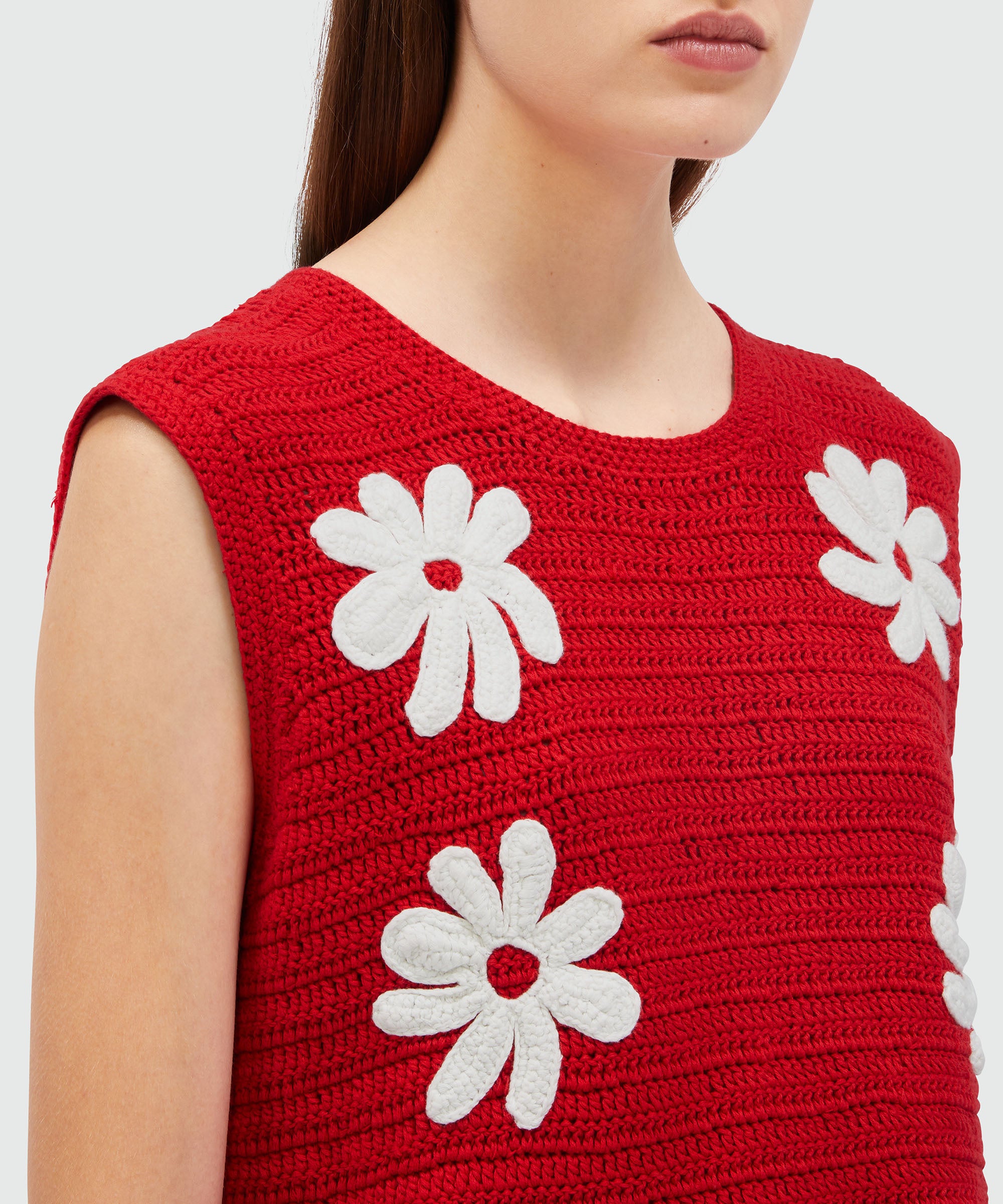 Red Knitwear Top