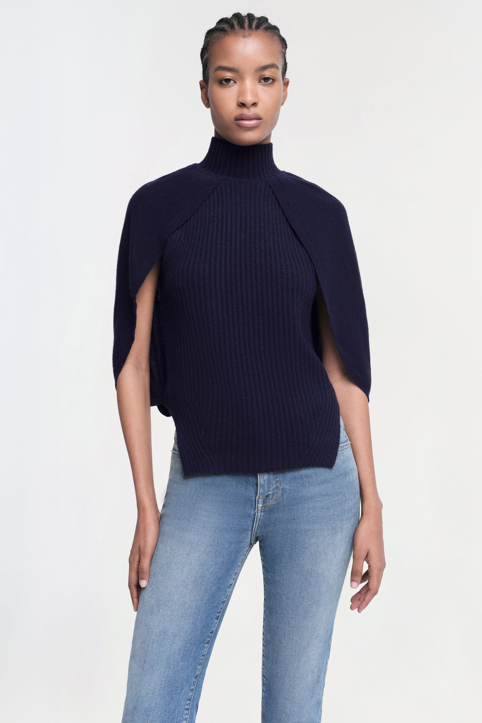 Jeannie Turtleneck Cape Tank