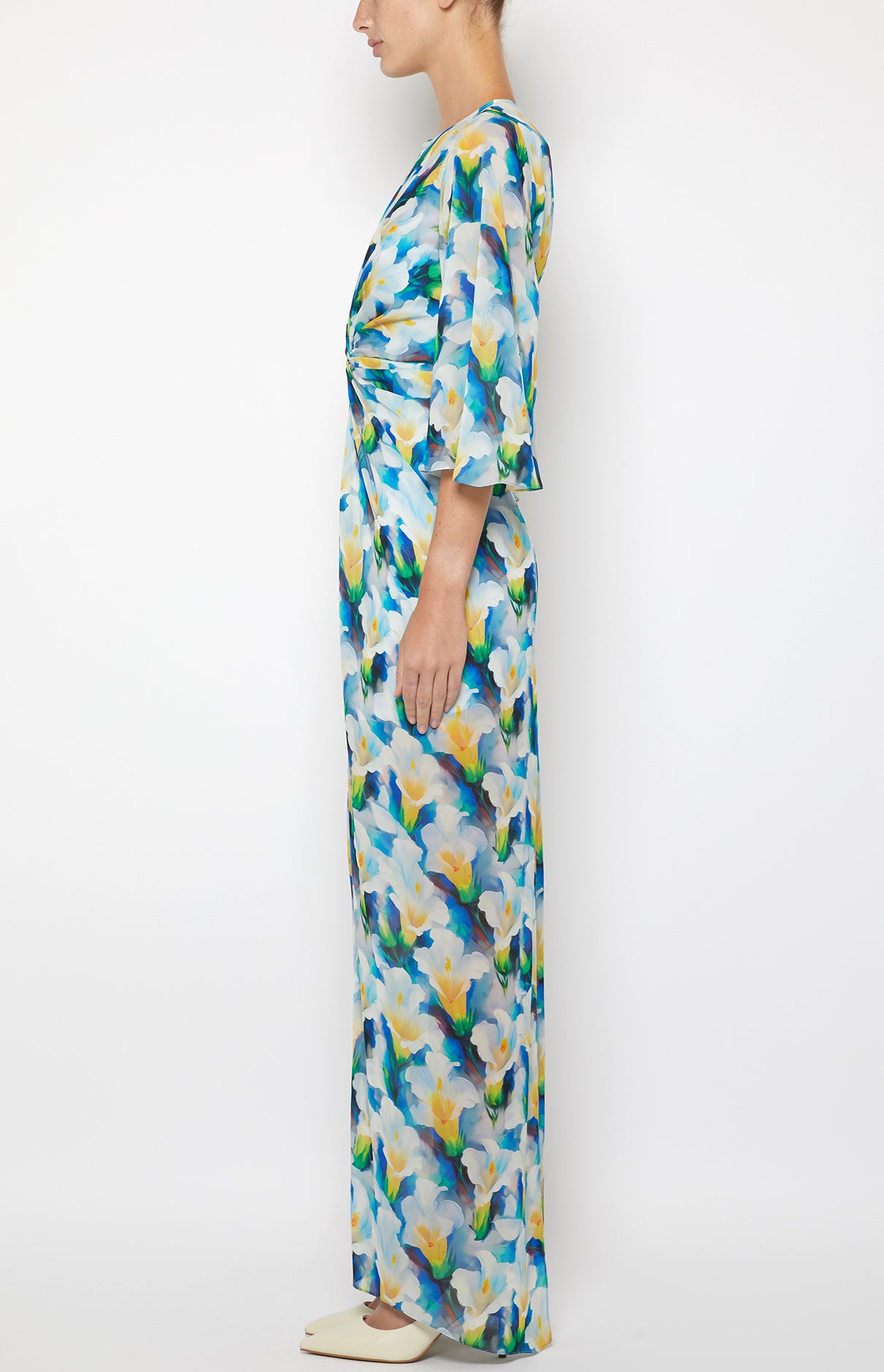 3/4 SLEEVE MAXI DRESS