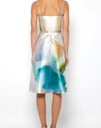 SQUARE NECK STRAPPY A-LINE DRESS