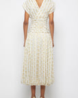 Plisse Midi Dress