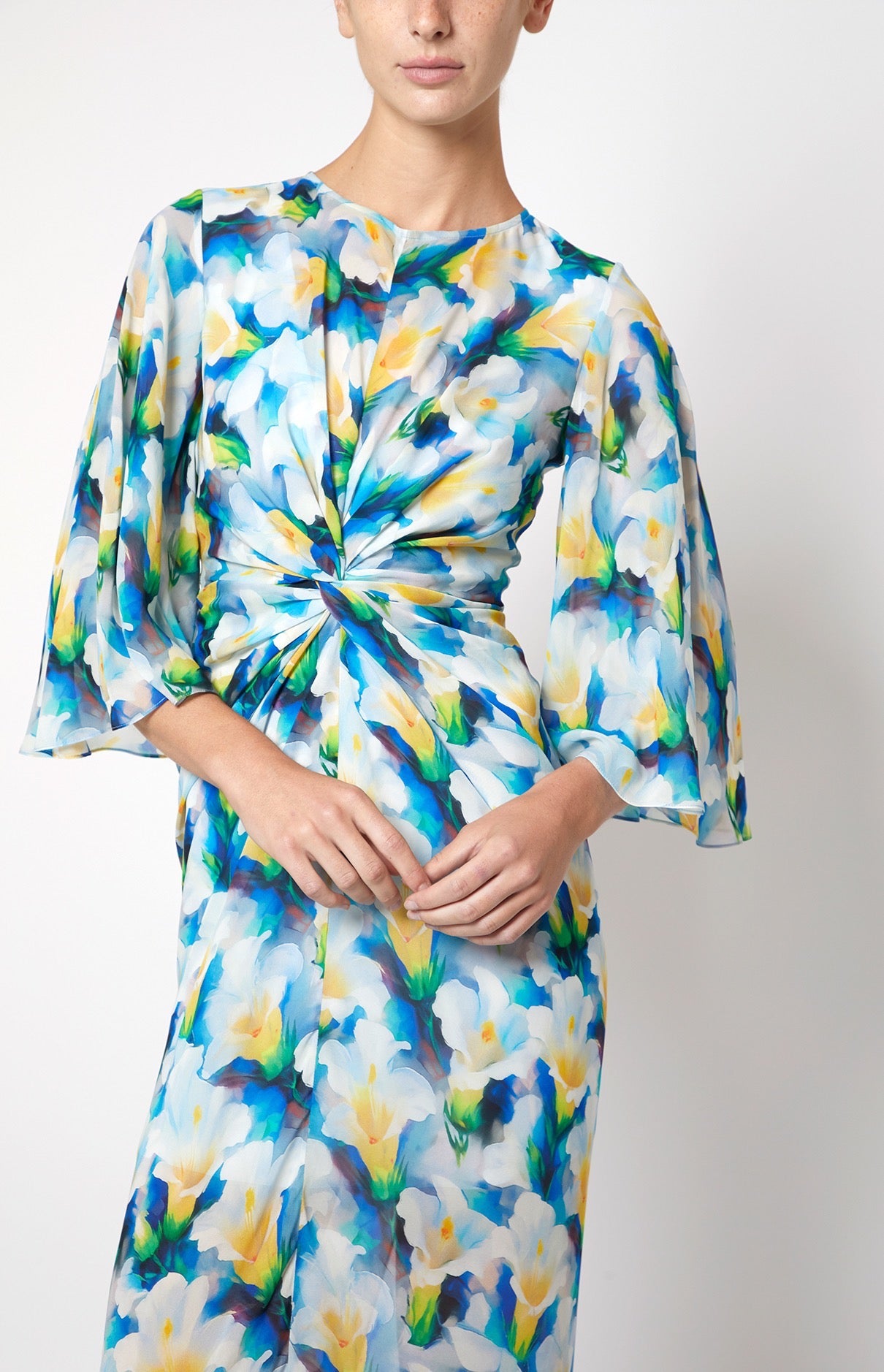 3/4 SLEEVE MAXI DRESS