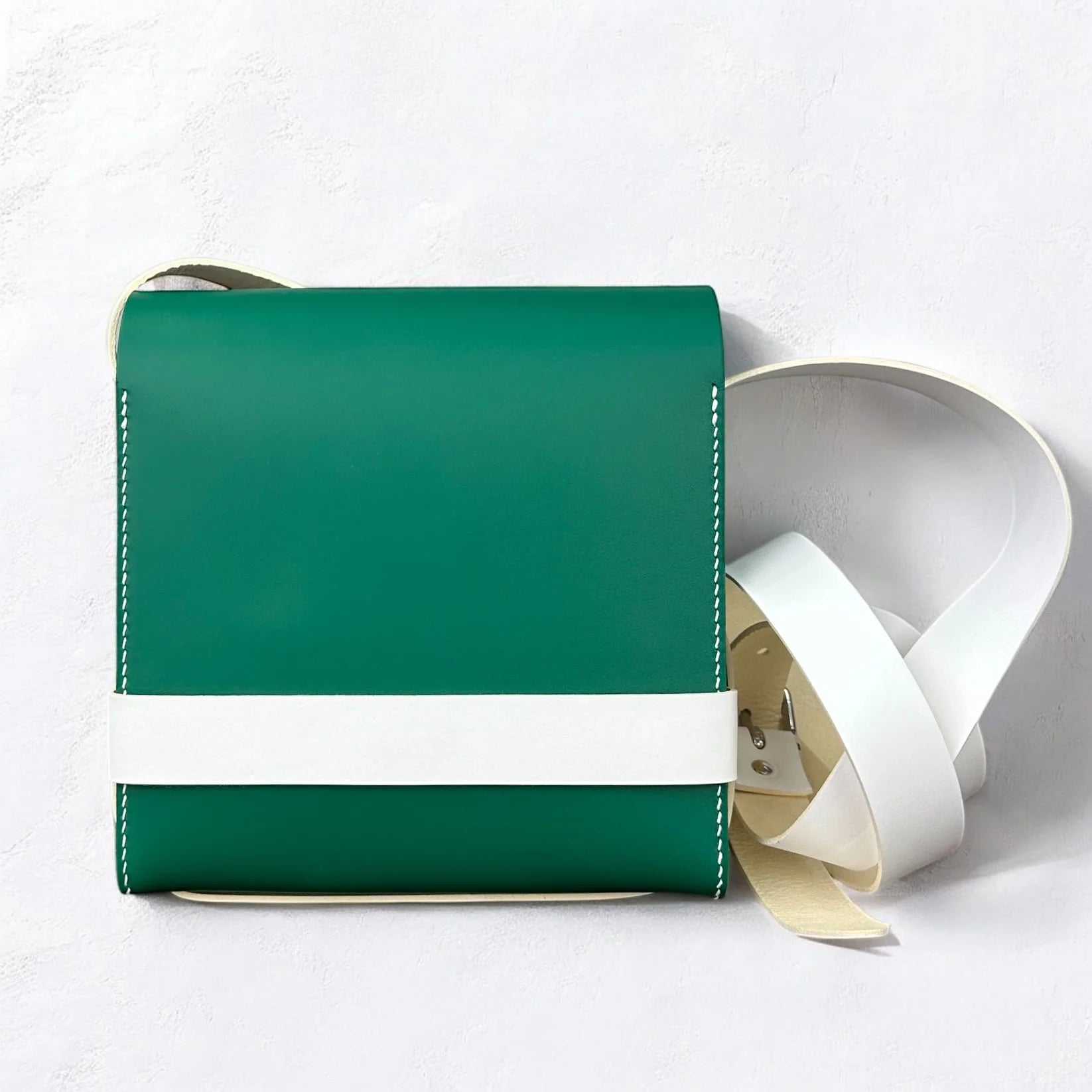 Green &amp; White Zouzou Bag