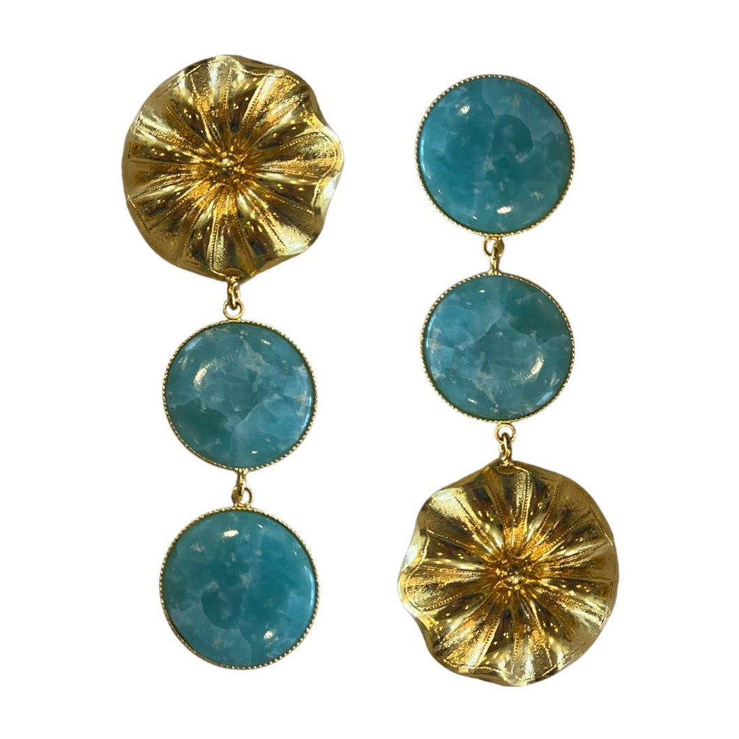 Daisy Double Stone Earrings