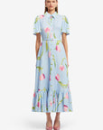 Tulip Print in Blue