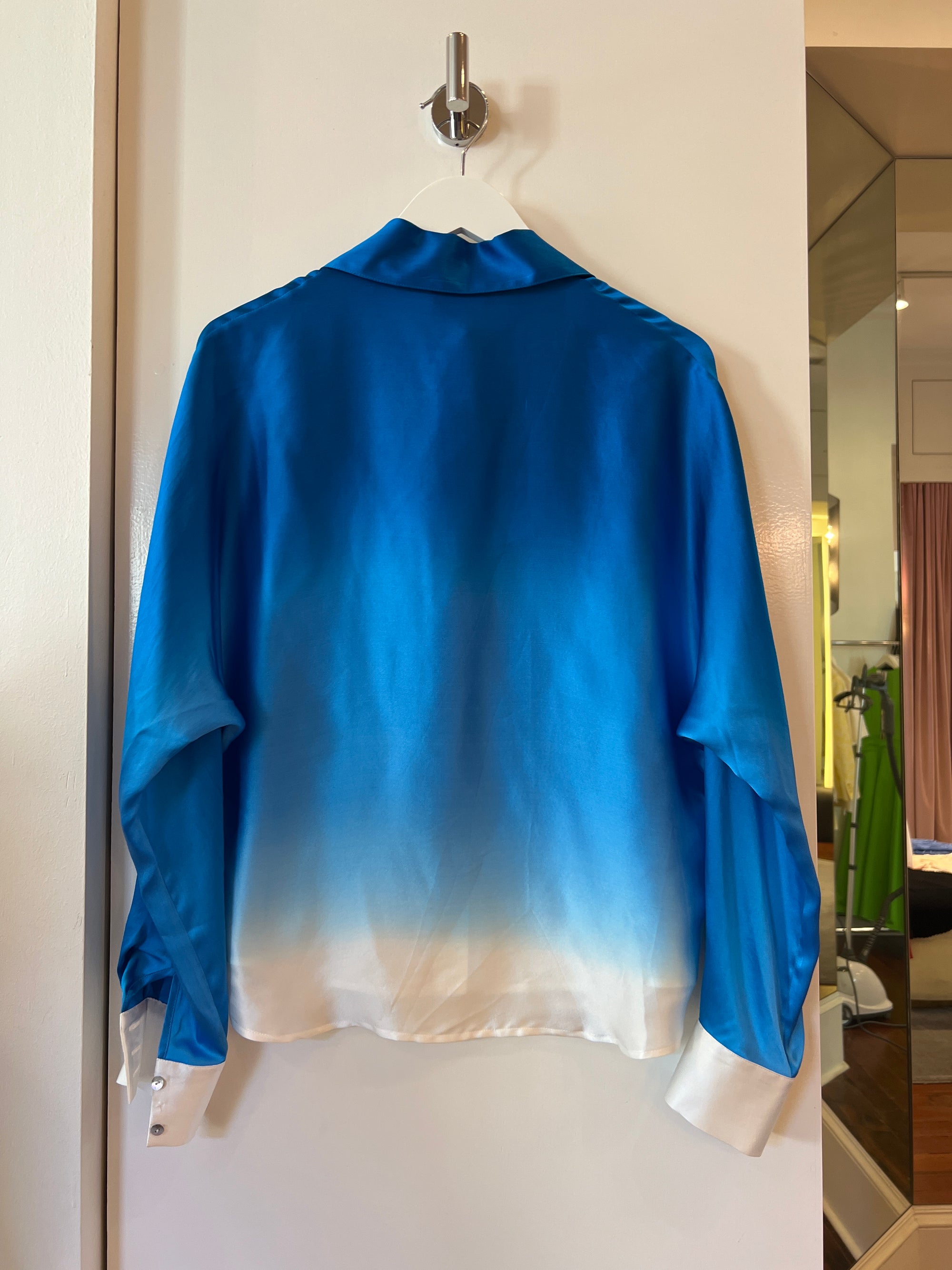 Rosario Top Blue Dip Dye