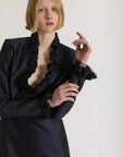 WOOL SILK MINI DRESS