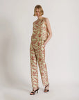 Floral Print Mikado Top