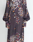 Sashi print long sleeve dress