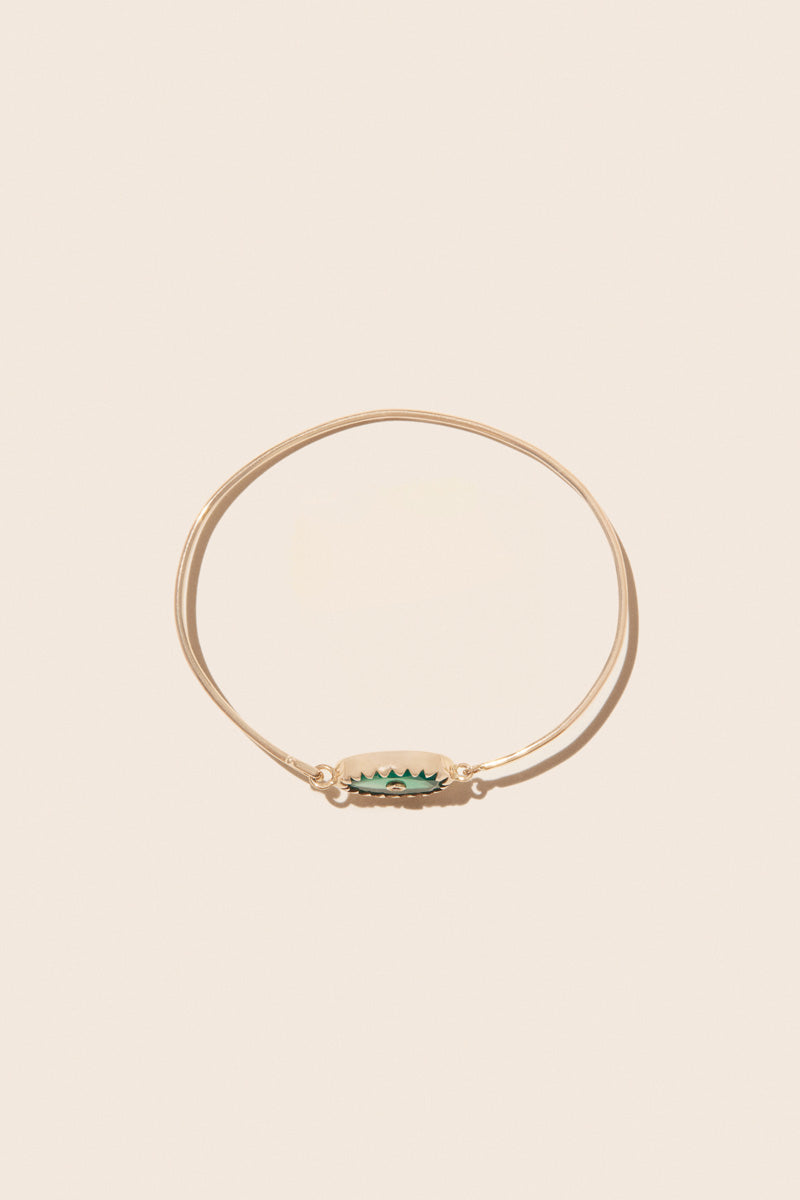 ORSO BANGLE GREEN ONYX