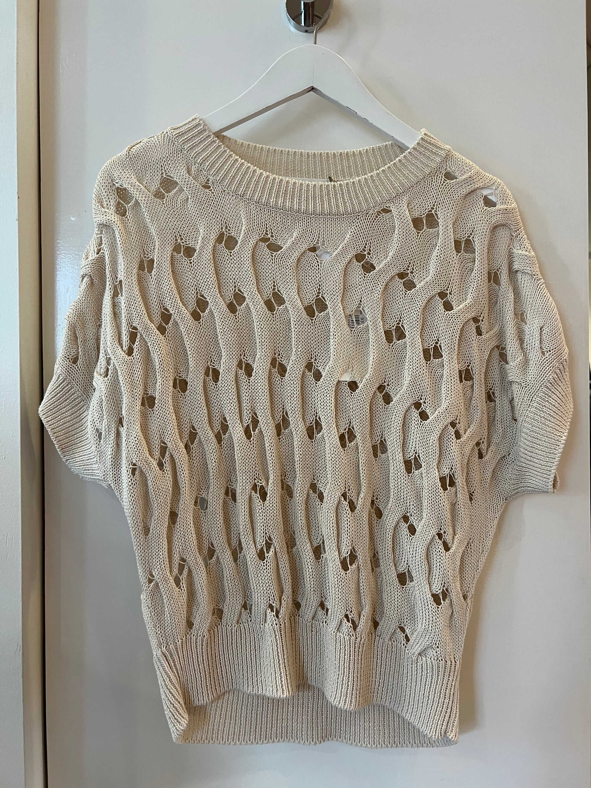 Beige Sweater - Giro Collo M/c