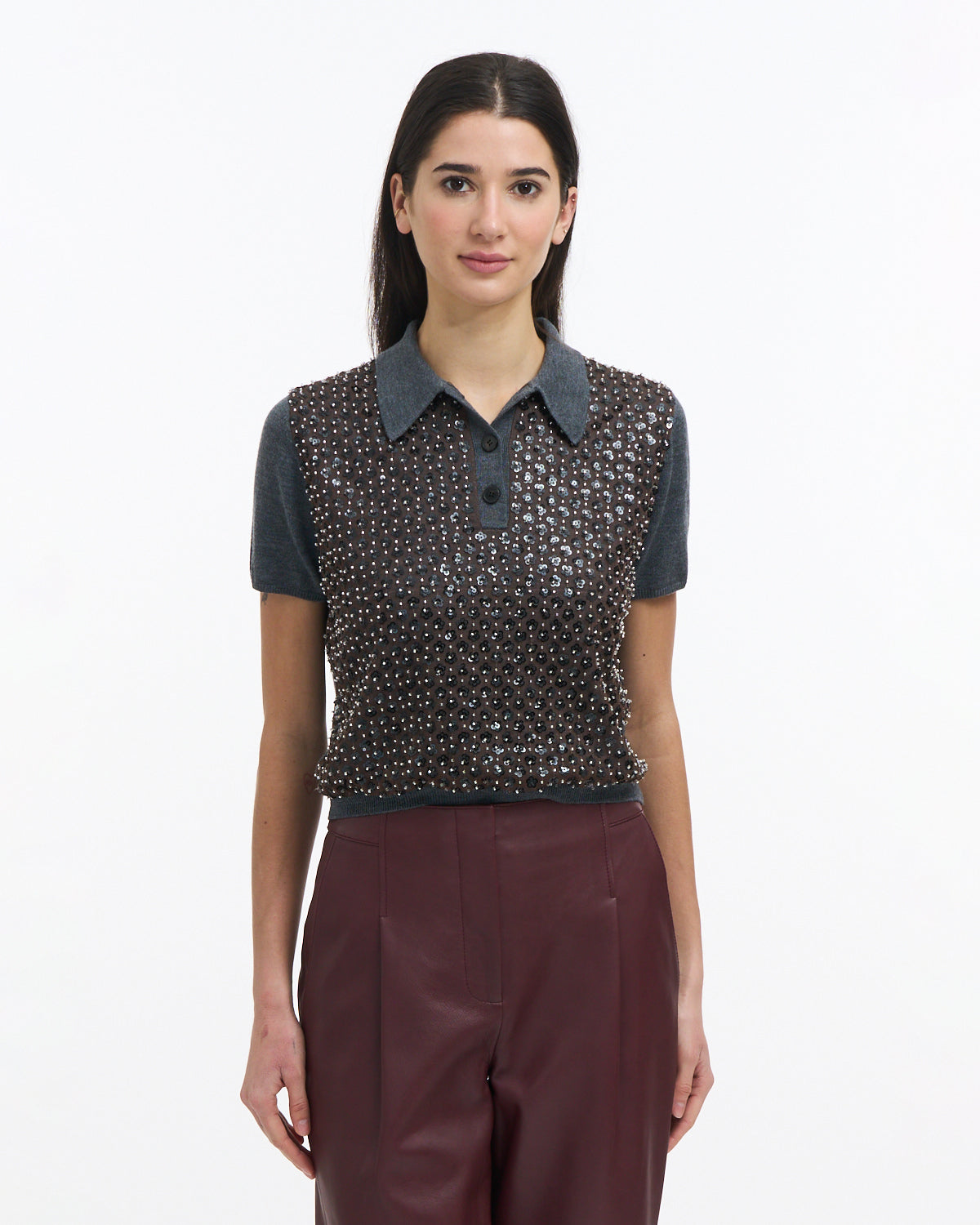 DARK HEATHER GREY/BRONZE MULTI