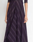 Flocked lace dress
