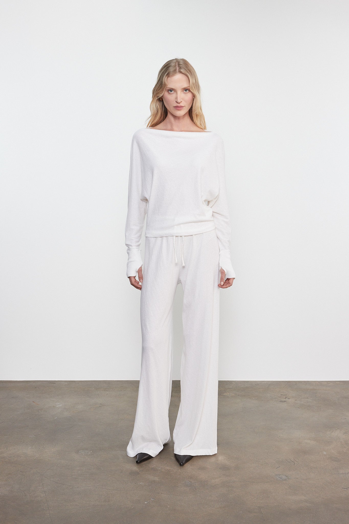 Cashmere Jersey Dolman Top