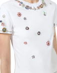 Lonnie Crystal Flower Embellished Top