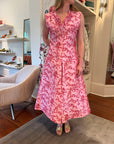 Flocked Printed Radzmir Midi Dress