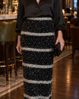 Marice Crystal Pencil Skirt