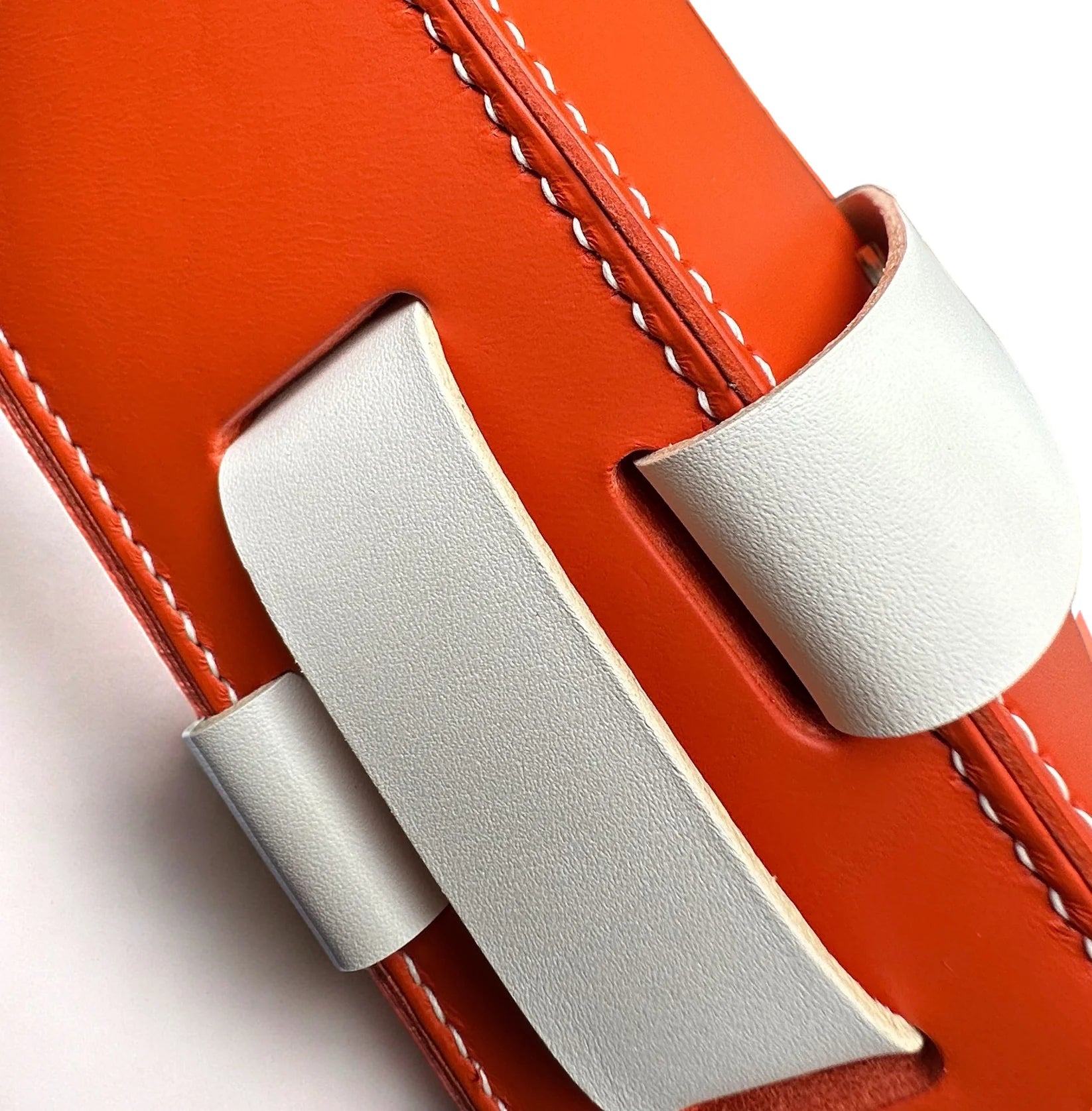 Orange &amp; White Zouzou Bag