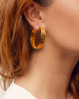 "Bianca" Gold Hoops
