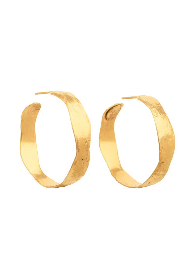 "Bianca" Gold Hoops