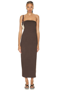 Luxe Knit Strapless Maxi Dress