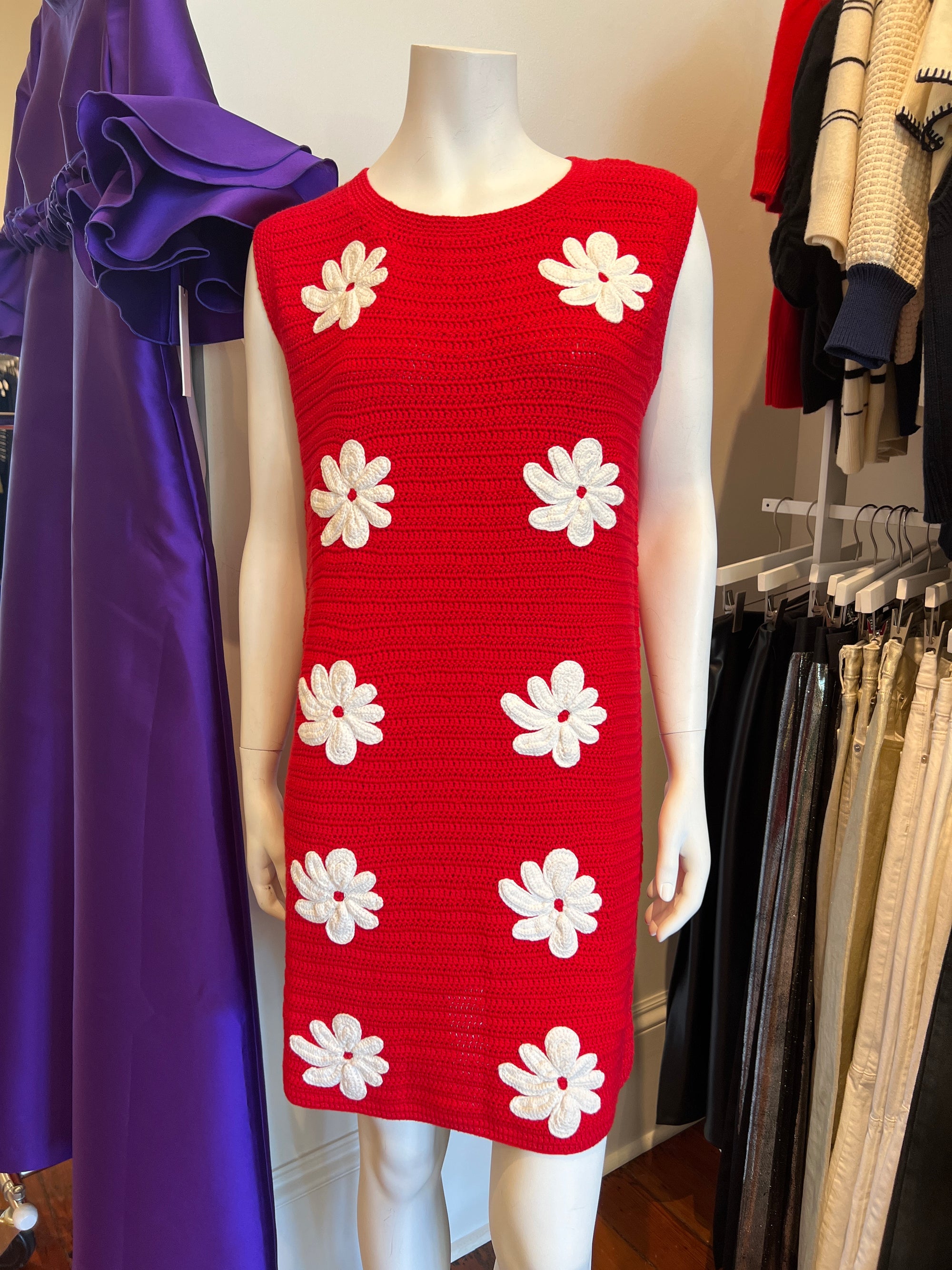 Red Knitwear Dress