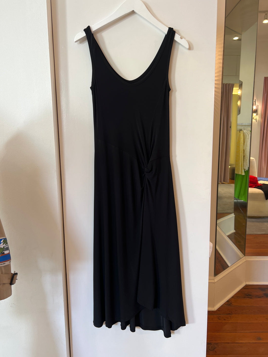 Jersey Draped Knot Dress