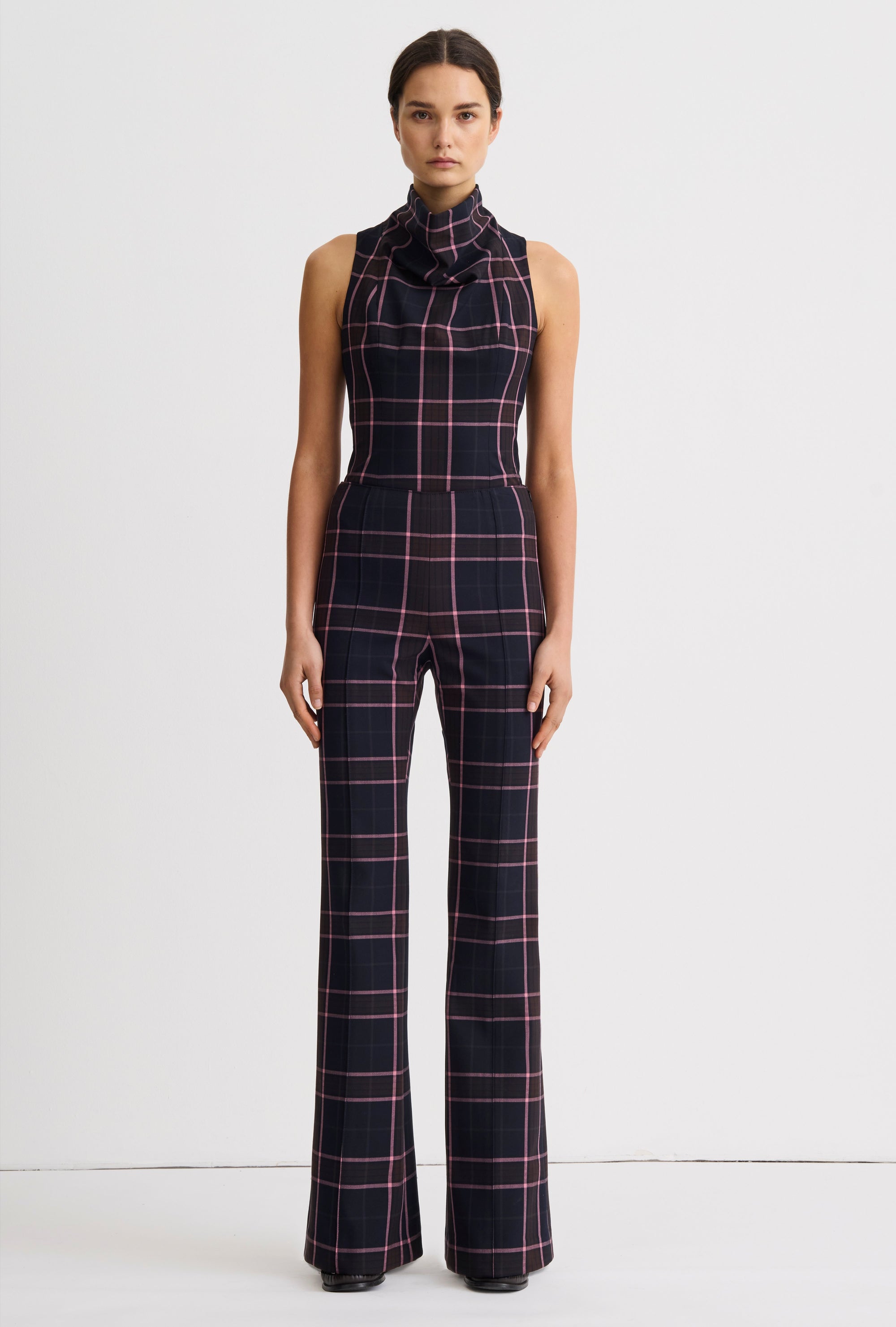 Pintuck Flare Pant