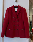 Red Blazer Top