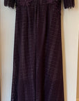 Flocked lace dress