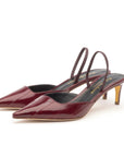 Amina Eel Merlot Slingback