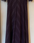 Flocked lace dress