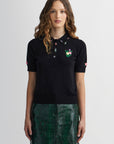 Knitted Button Polo