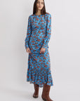 Woven Long Ruched Dress