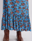 Woven Long Ruched Dress