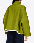 OVER CABAN COAT WITH JEWEL PEA APPLICAT