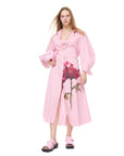 WATERCOLOR FLOWER PRINTED SHIRT DRESS