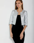 Stetch Leather Cardigan