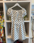 Ivory black polka dot