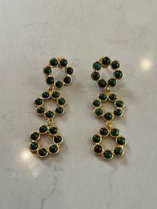 Marguerite Malachite Earrings