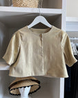 Stretch Leather Relaxed Jacket