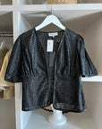 Laser Leather Puff Jacket