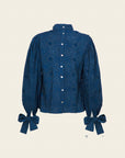 JOHANA NAVY BLUE SHIRT