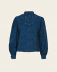 JOHANA NAVY BLUE SHIRT