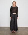 Linen Open Bateau Top