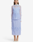 Cassia Petal Shirt - Periwinkle