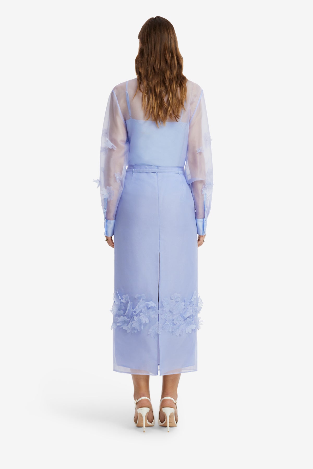 Cassia Petal Shirt - Periwinkle