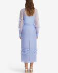 Kyra Petal Maxi Skirt - Periwinkle