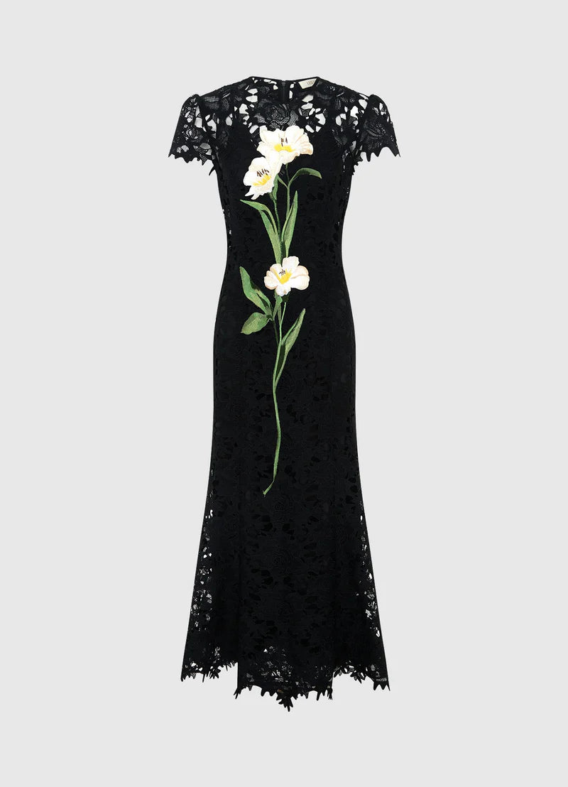 Monique Embr Lace Maxi