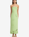 Rayna Applique Bustier Maxi Dress - Juniper Green